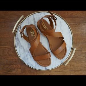 NEW Franco Sarto Camel Strap Sandals • Size 8.5